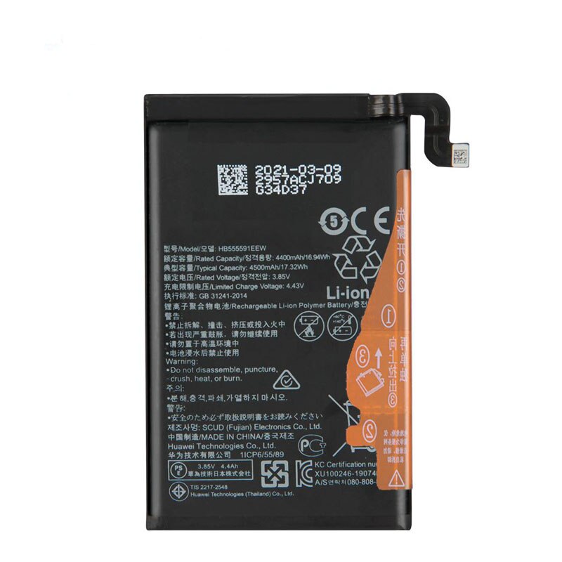 4500mAh Original HB555591EEW Phone Battery For Huawei Mate30 Pro 5G / Mate 30 Pro 5G / Mate30Pro 5G