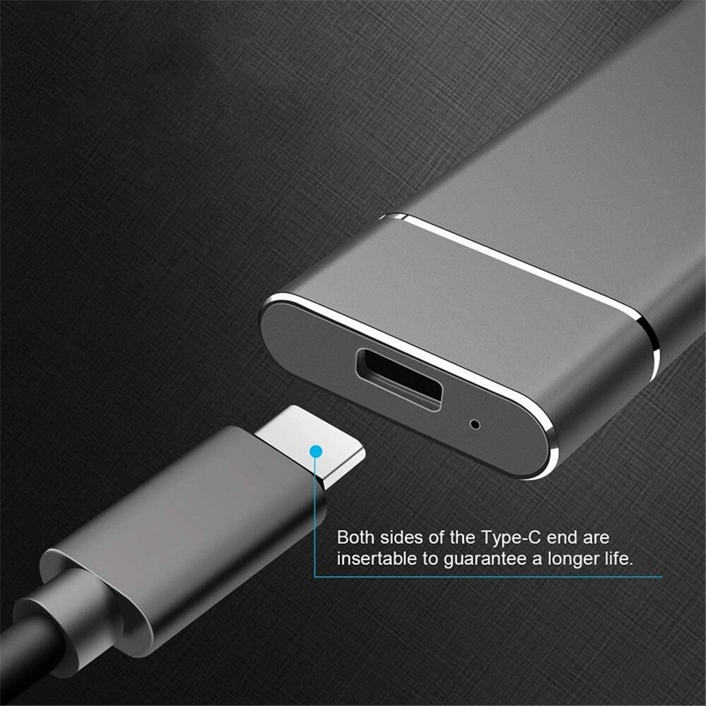 Unidad de estado sólido móvil SSD 1/2/4T, dispositivo de almacenamiento, disco duro externo portátil tipo C, USB 3,0, disco duro de estado sólido para ordenador portátil