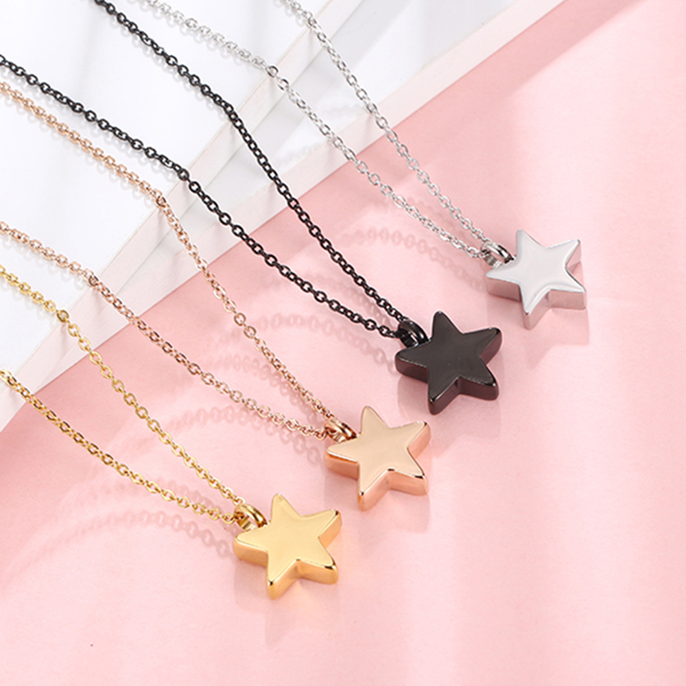 Rvs Crematie Sieraden Voor As Ster As Neckalce Gedenkteken Urn Hanger Voor Human Pet Aandenken Voor Vrouwen Mannen