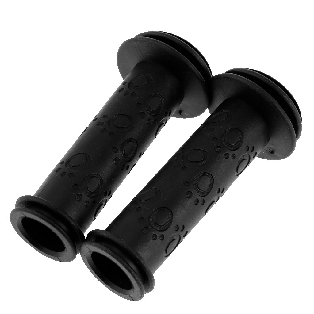 1 Pair DurableBicycle Handlebar Grip Non-Slip Rubber Bike Handle Bar Protector Covers Bicycle Parts for Kids Childs 20mm: Black