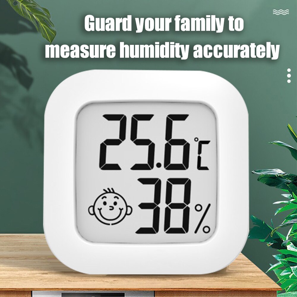 Mini hygromètre numérique, lecture facile, mesure précise de la température/humidité intérieure, 1 pièce