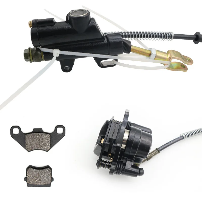 USERX Universelles hydraulisches hinteres Scheibenbremssattelsystem für 50 70 cc, 90 cc, 110 cc, 125 cc Schmutz ATV Moto Quad