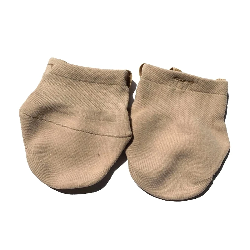 Prof. Zapatos de gimnasia rítmica de competición Medias calcetines suaves tejidos, zapatos de baile de color piel