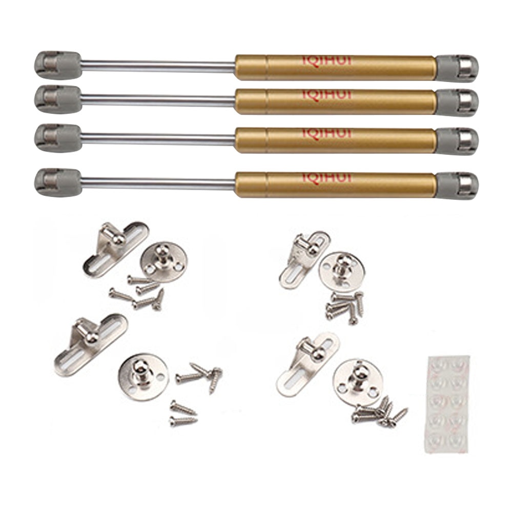 4 stk 100n 22.5lb soft close rv dele gasfjeder lift støtte stang møbel stiver stang universal hængsel stål beslag front kaleche