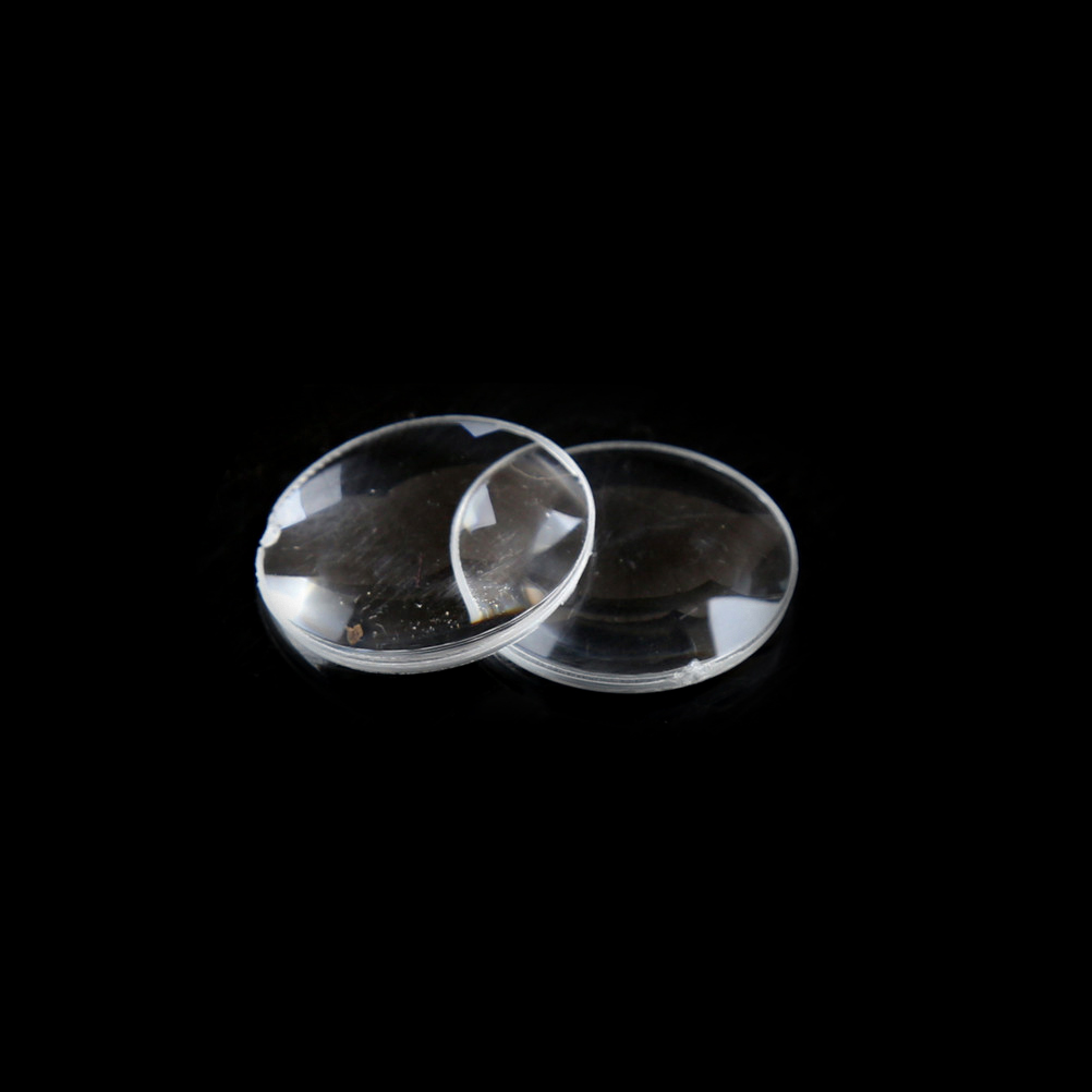2Pcs Virtual Reality 3D VR BiConvex Lenses Dia 25mm Clear Lens For Google Cardboard
