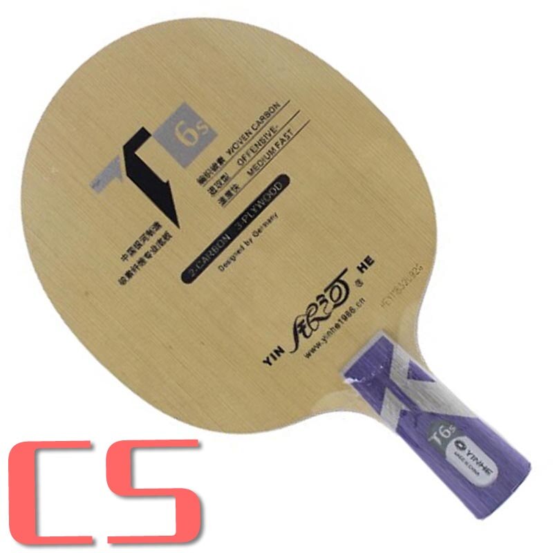 Yinhe T6S cypress carbon Table Tennis Blade for 40+ material: CS  short handle