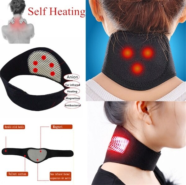 Toermalijn Magnetische Therapie Nek Massager Halswervel Bescherming Spontane Verwarming Belt Massagem Body Massager