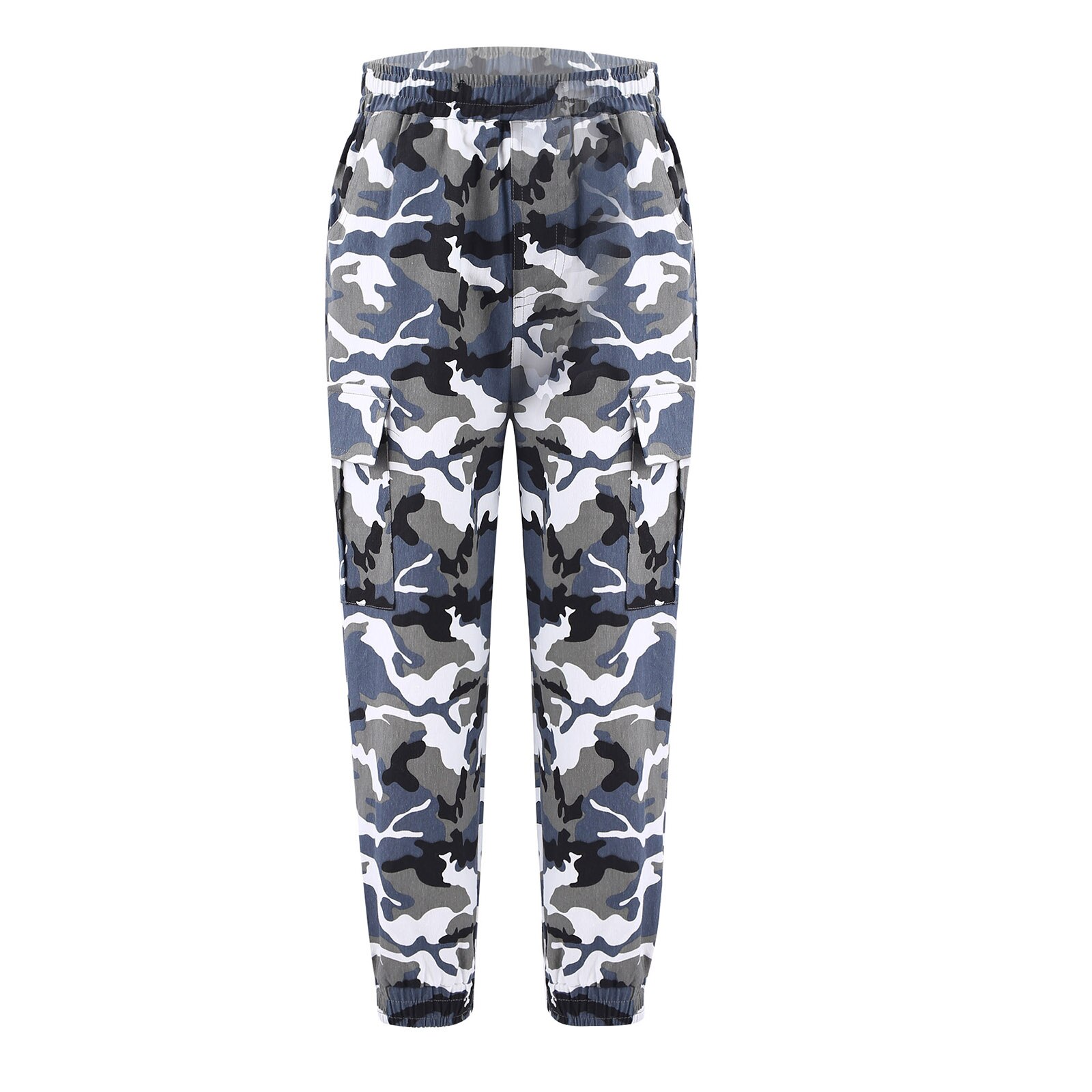 Boys Pants Camouflage Cargo Pants Casual Hip Hop Sport Pants Kids Trousers for Youth Teens Workout Children Sportswear: Camouflage Grey / 12