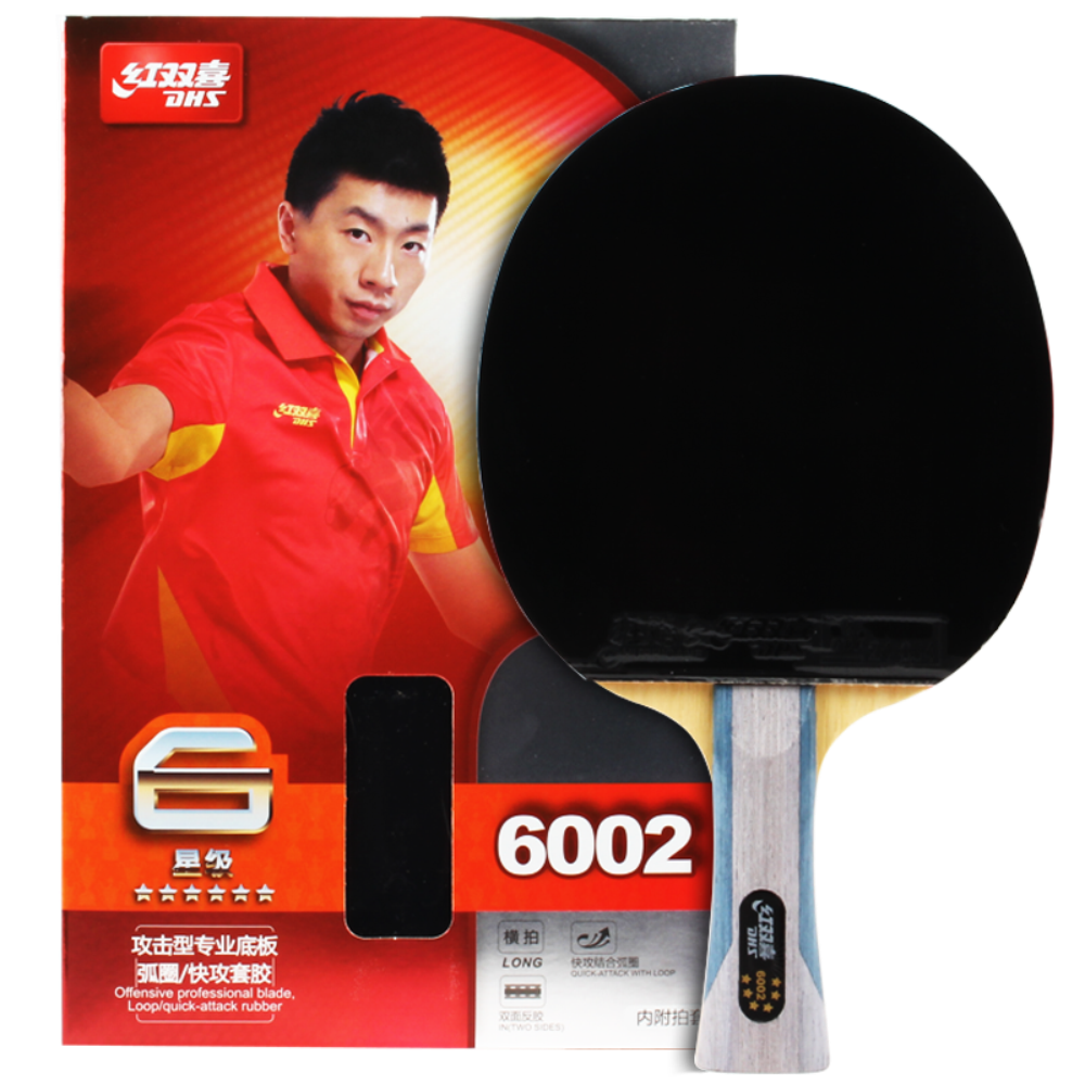 DHS 6002 6006 FL/CS Table Tennis Ping Pong Racket + a Paddle Bag shakehand Long Handle FL/CS Table Tennis racket