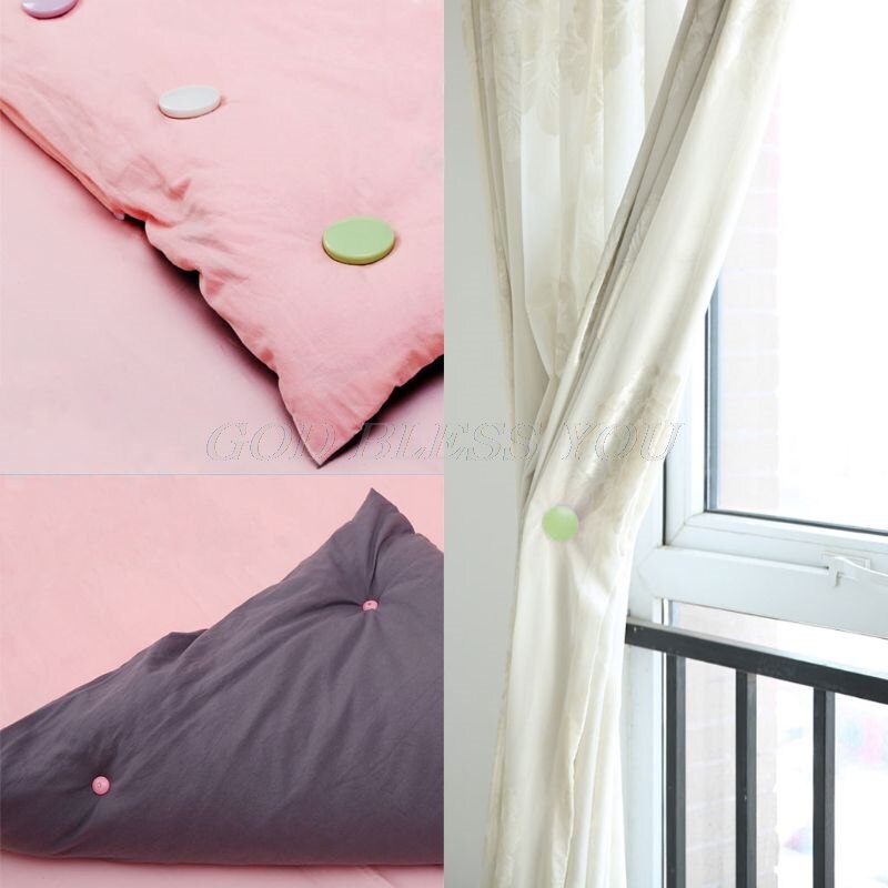 8 stk/sæt dyneclips tæppeholder fastgørelsesstykke quilt dyne griber klemme knap ark fastgørelsesanordninger ingen magnet praktisk nem brug