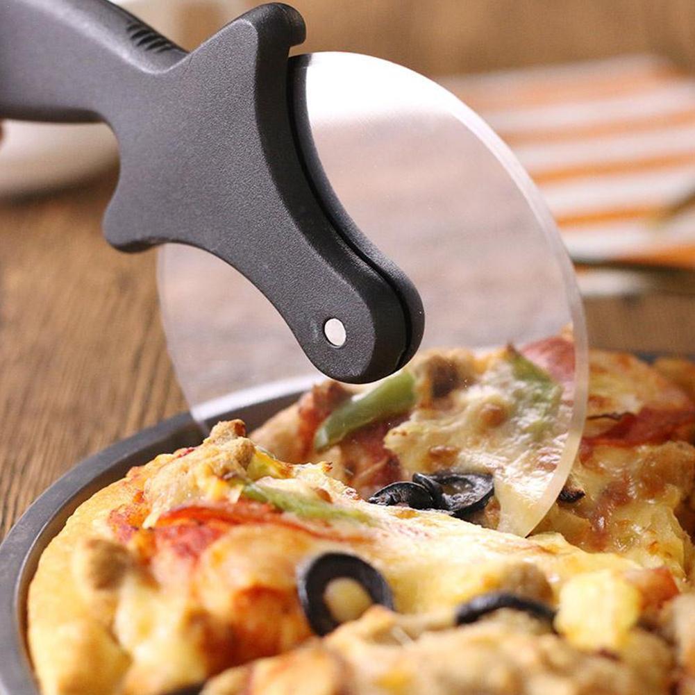Couteau coupe-Pizza en acier, outils de coupe à une roue, outils de coupe à gaufres Cookies outils de gâteaux, roues à Pizza ciseaux ustensiles de cuisson