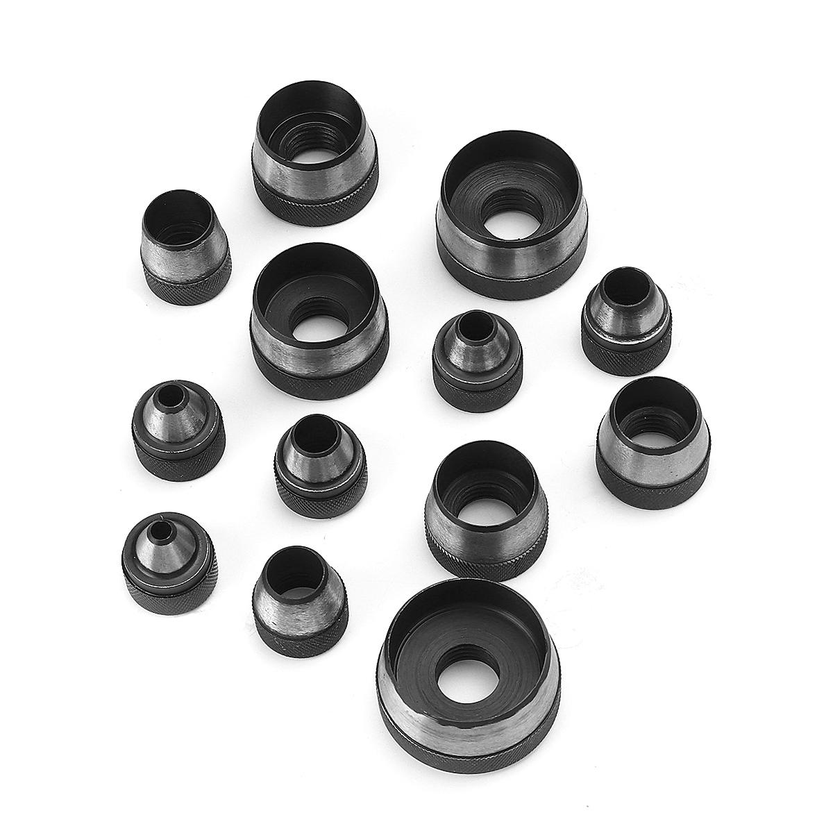 14Pcs Heavy Duty Hollow Punch Kit Set Gasket Leather Rubber Punching Diy Leathercraft Perforating Tools Herramientas Para Cuer