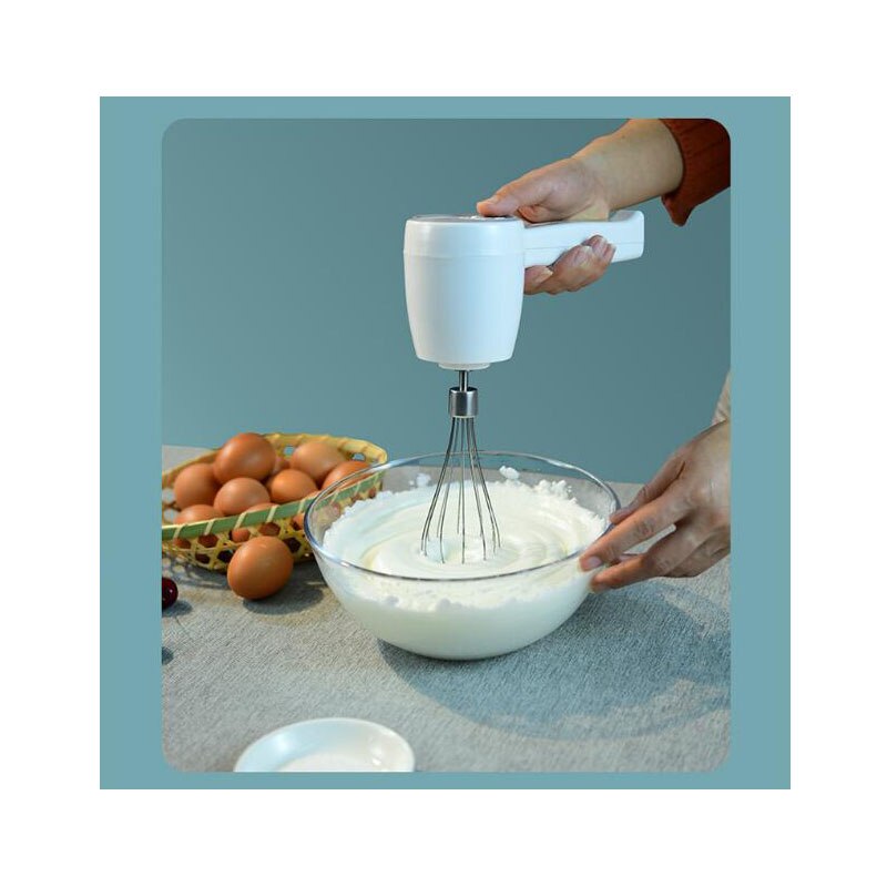 Wireless Electric Whisk Household Mini Handheld Charging Whipped Creamy Egg White Baking Tool Automatic Mixer
