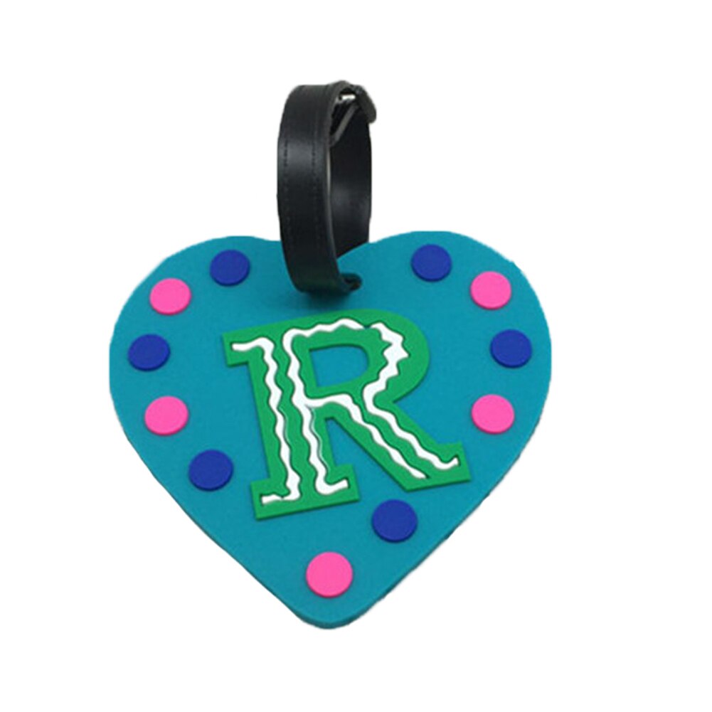Letter Travel Accessories Luggage Tag Cartoon Silica Gel Suitcase ID Address Holder Baggage Boarding Tag Portable Label: style 05