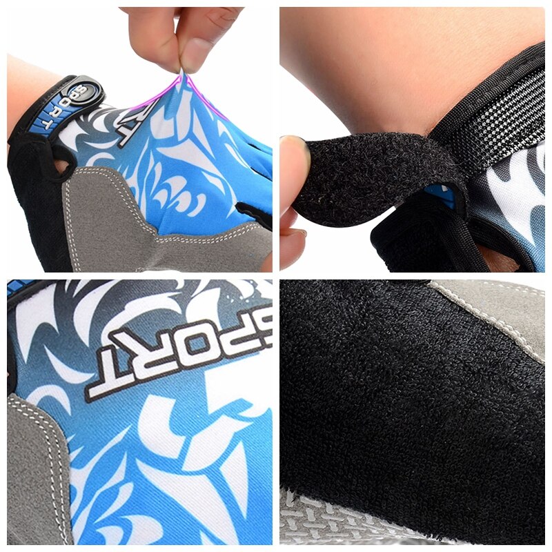 Gants de cyclisme demi-doigt antidérapants, 1 paire, coussin de Gel respirant pour hommes et femmes, moto vtt, vélo de route, gants de sport, de pêche