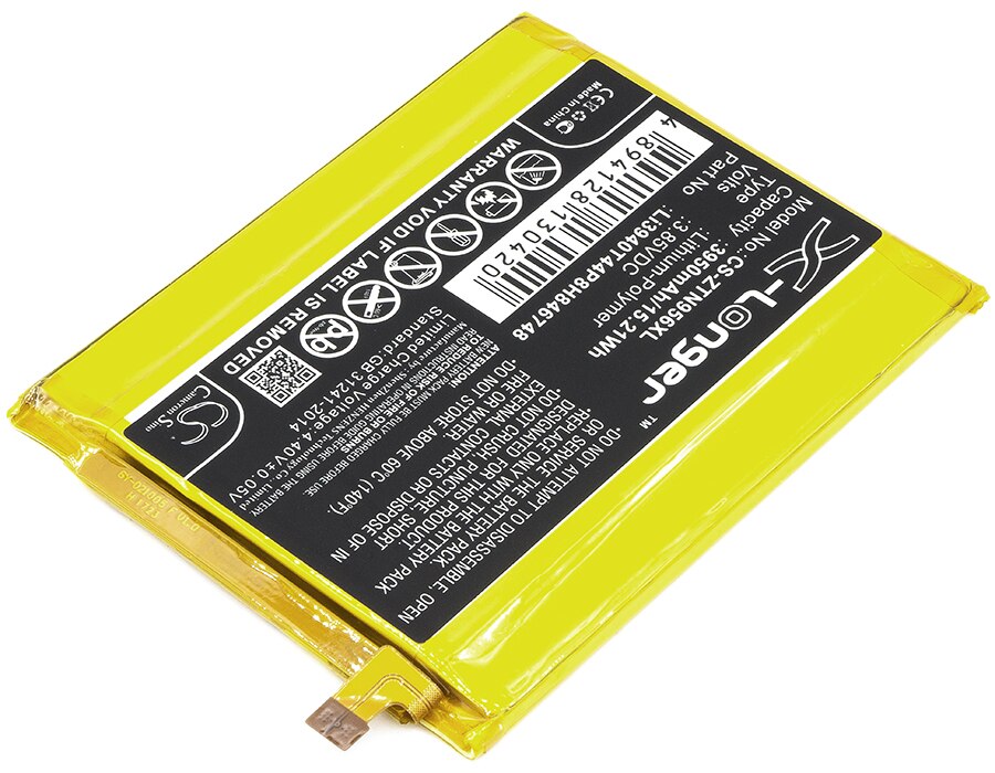 Cs 3950-  / 15.21wh -akku für zte blade max 3, z986u li3940 t 44 p 8 h 846748