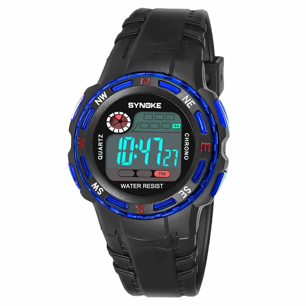 Kids Horloges Kinderen Digitale LED Sport Horloge Universele kinderen Horloge Lichtgevende Waterdichte Beweging Student Horloge: A