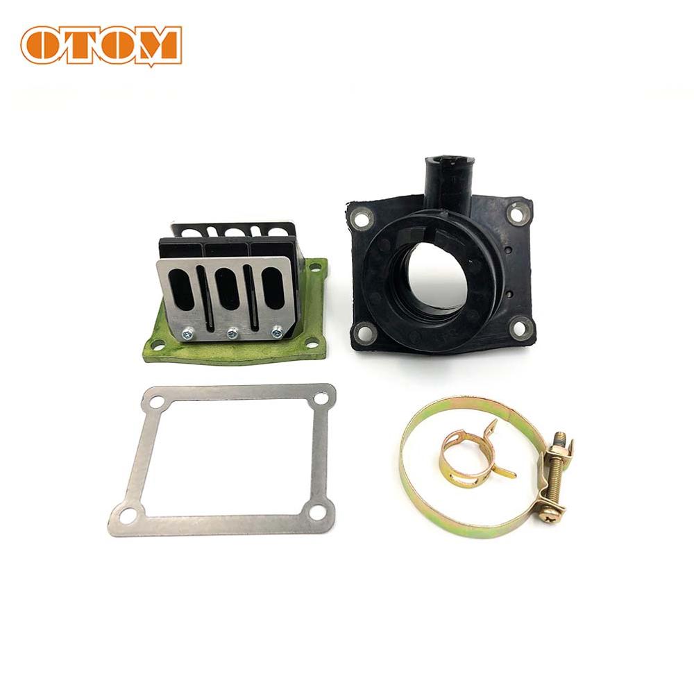 OTOM Motorcycle Valve Assy Scooters Intake Manifold Reed Valve Assembly For YAMAHA DT230 MT250 Dirt Pit Bike ATV off-road Parts