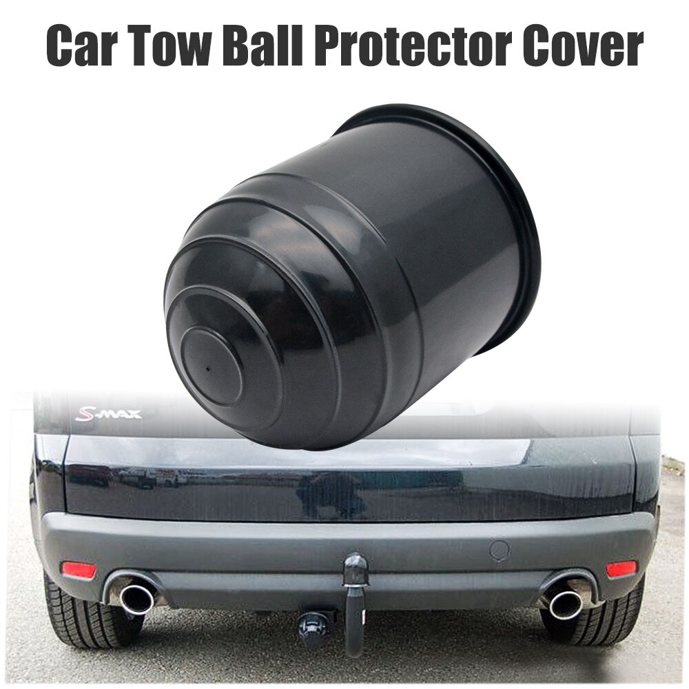 Couvercle de boule de remorquage en plastique pour voiture attelage de remorquage remorque de caravane boule de remorquage protéger 50mm accessoires de remorque outil de réparation noir