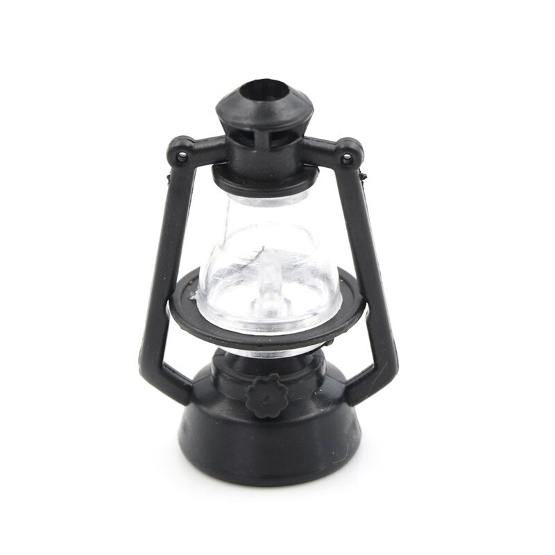 1:12 Dollhouse children baby Toy mini Furniture Miniature rement black Kerosene lamp