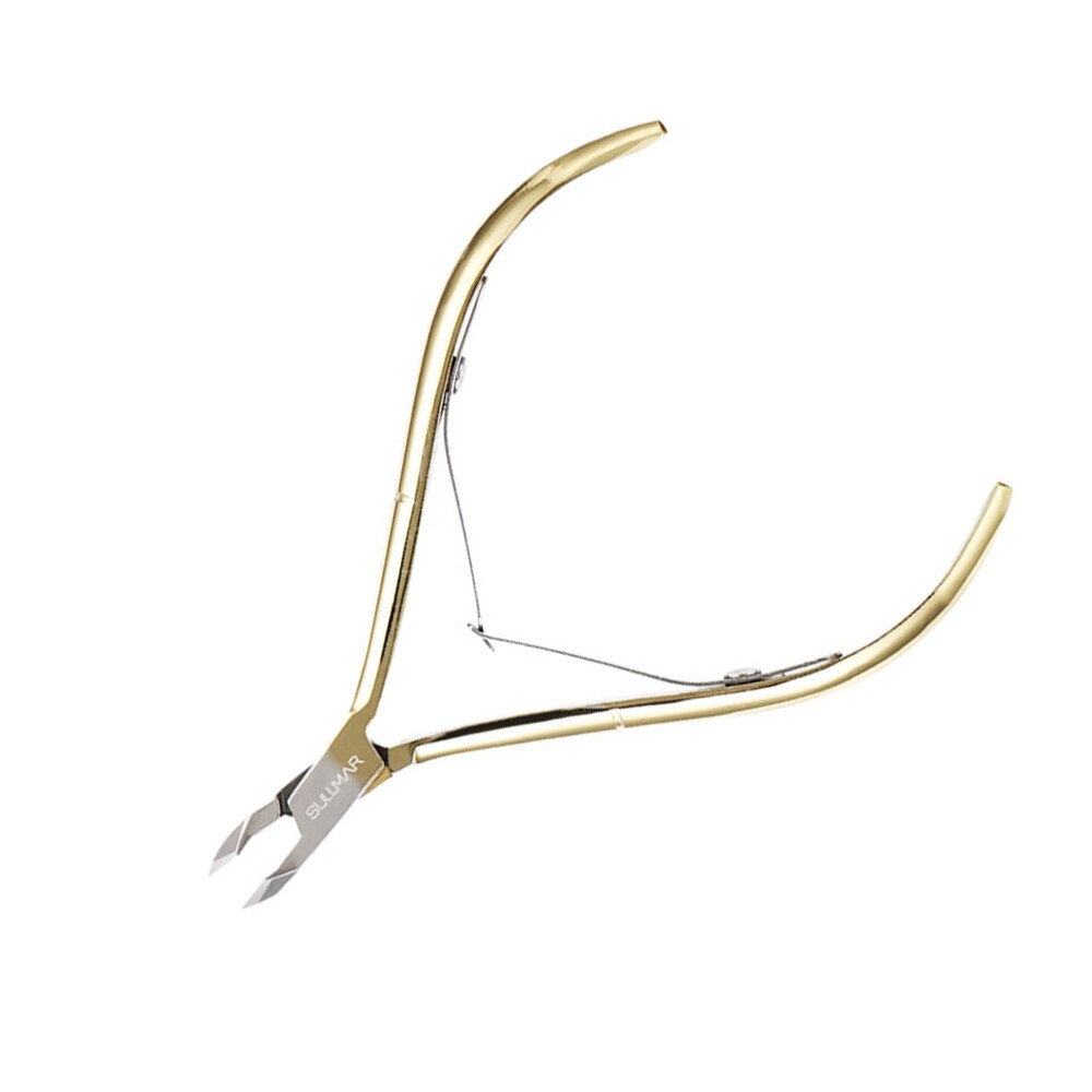 Rustfrit stål neglebåndskniv cuticle nipper skønhedsværktøj bærbar manicure nipper til fingernegle og tånegle(sil