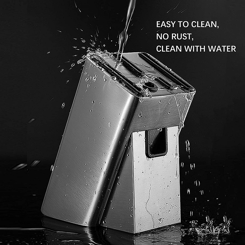 Stainless Steel Knife Holder,Modern Knife Block Without Knives for Kitchen,Universal Knife Storage Organizer-Strong