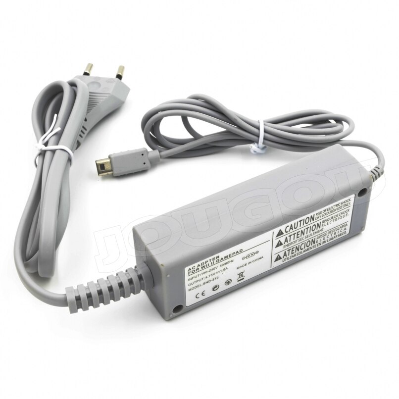 EU Plug AC 100V-240V Power Supply Charger Adapter for Nintendo Wii U Gamepad