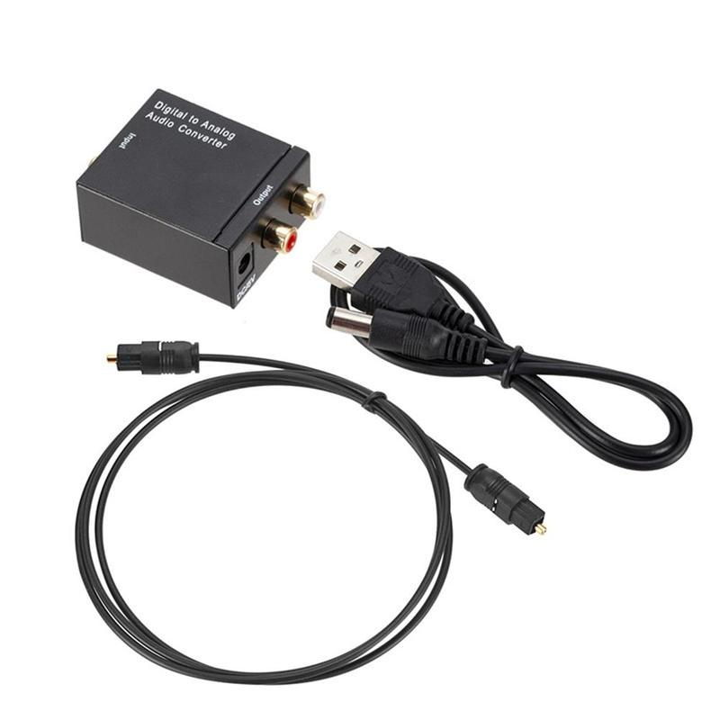 Home Digital to Analog Audio Converter Optical Toslink Coaxial Adapter Signal Fiber Audio L/R to L7F7