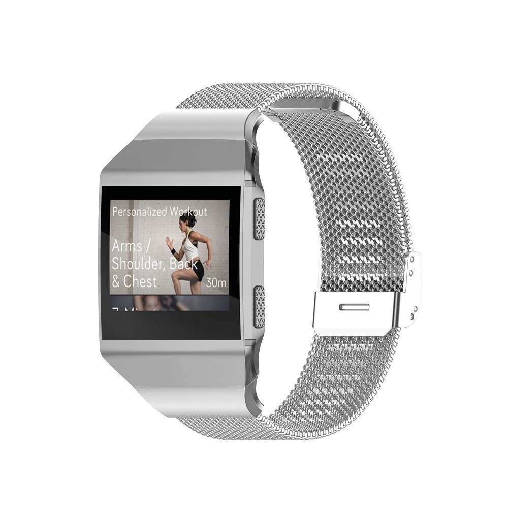 Bransoletka dla Fitbit ionic opaska z inteligentnym zegarkiem pasek dla Fitbit ionic paski metalowe ze stali nierdzewnej wymiana opaska sportowa na nadgarstek
