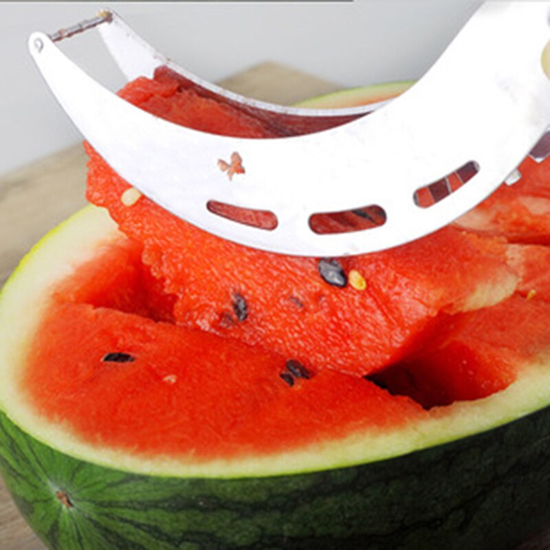 Rvs Watermeloen Snijden Artefact Watermeloen Snijden Watermeloen Slice Splitter Hamimeloen Watermeloen Slicer
