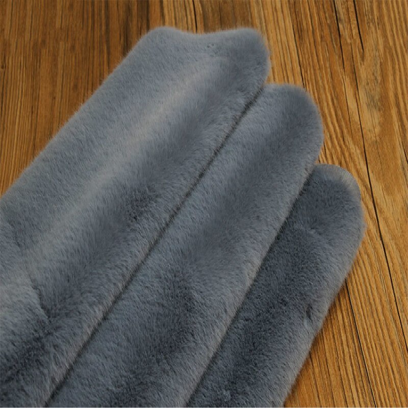 1400G Verdikte Diy Imitatie Nerts Bont Pluche Stof Voor Teller Kledingstuk Homedecor Kunstmatige Wol Fluwelen Stof 0.5X1.6M