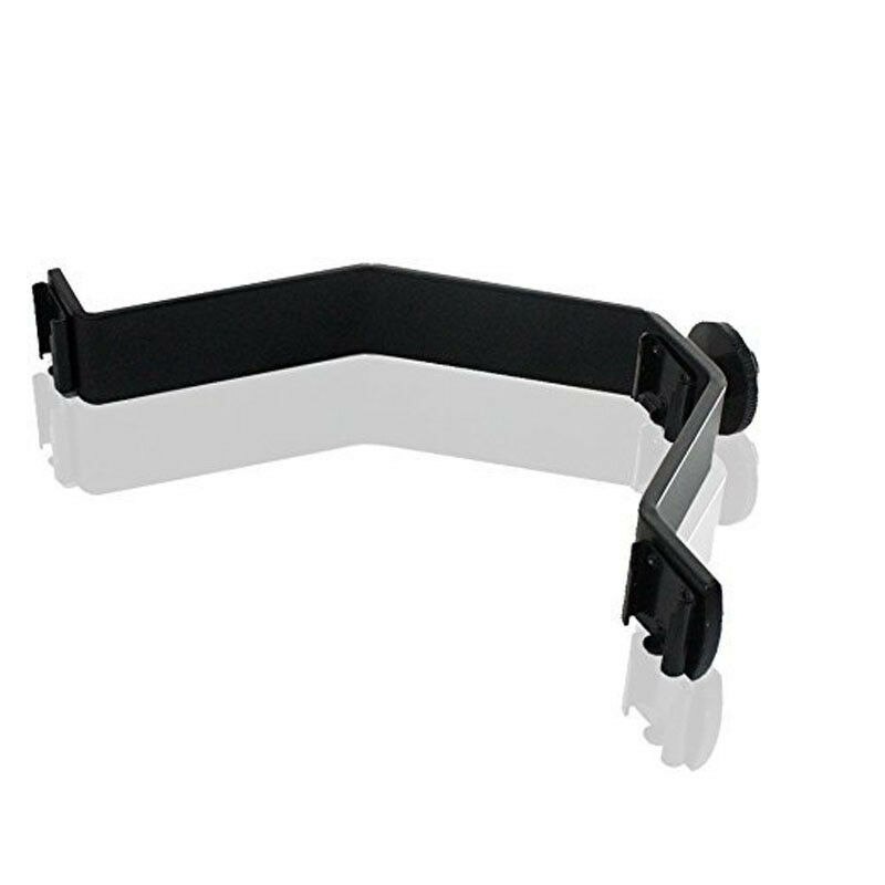 V Shape Triple Mount Shoe Flash Bracket For Speedlite DSLR Camera Microphone LED Video Light