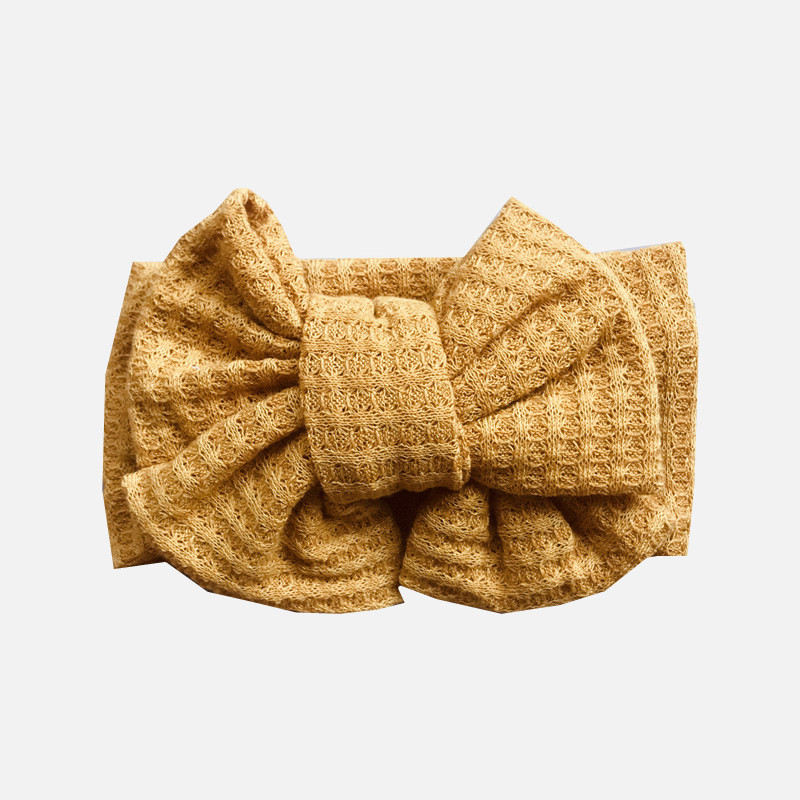Knit Bow Baby Hoofdband Voor Kind Strik Hoofddeksels Kabels Tulband Voor Kinderen Elastische Headwrap Baby Haar Accessoires: 9