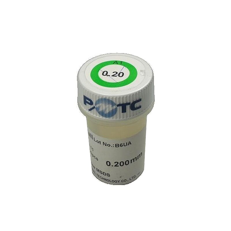 PMTC 250K BGA Solder Ball 0.2 0.25 0.3 0.35 0.4 0.45 0.5 0.55 0.6 0.65 0.76mm Leaded BGA Reballing Ball for IC Chip Rework: 0.2mm