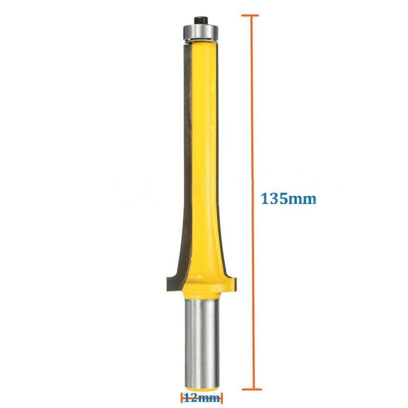 Louver Slat Woodworking Cutter Milling Router Bit - Medium - 1/2 inch Shank