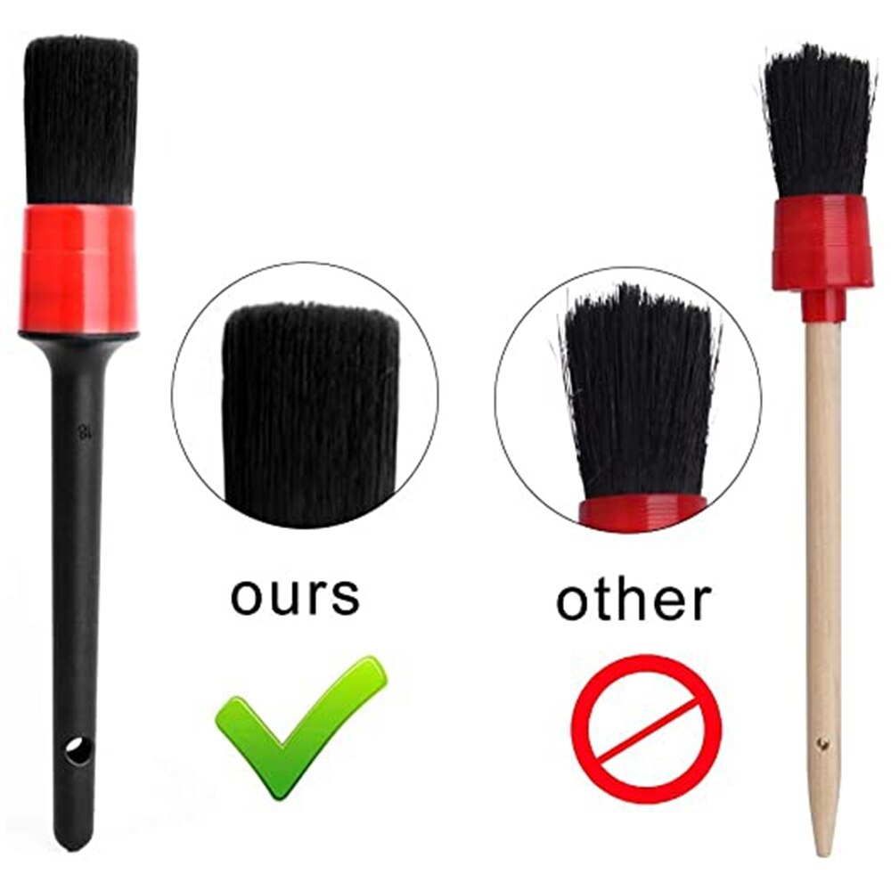 Car Cleaning Detailing Brush Set Dirt Dust Clean Brush Car Motorcycle Interior Exterior Leather Air Vents Care Clean Tools