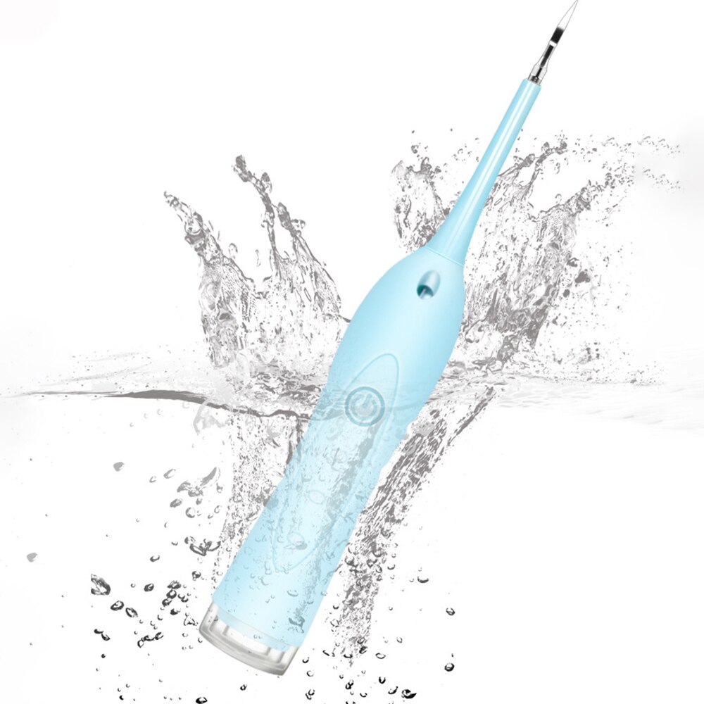 Electric Ultrasonic Sonic Dental Scaler Tooth Calculus Remover Cleaner Tooth Stains Tartar Tool Whiten Teeth Tartar Remove: Blue