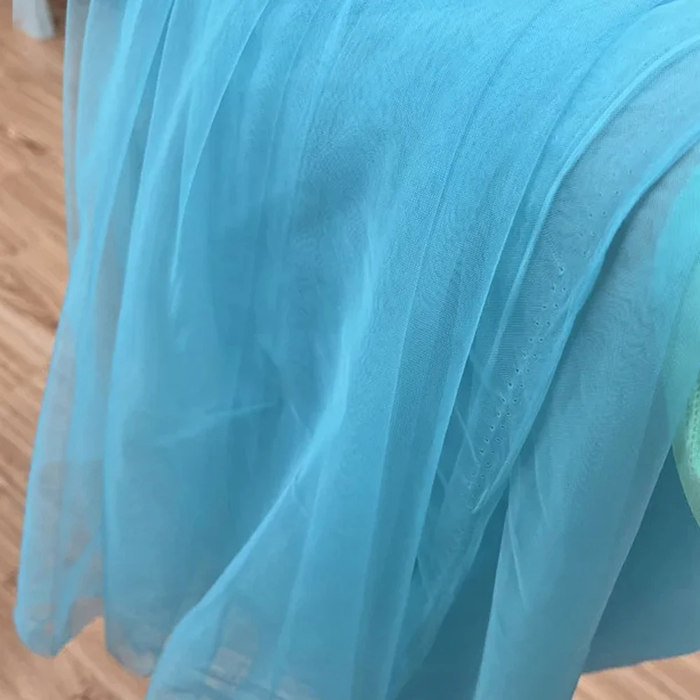 Versatile Soft Tulle Fabrics in Sage Green Blue Yellow for Wedding Decor Curtains Clothing Chair Backs and Encrypted Veils: black