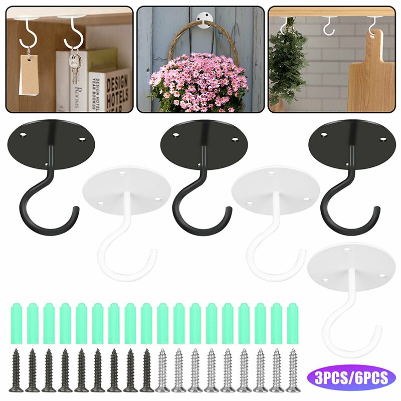 Wall Mount Ceiling Hooks Coated Screw Hanger for Hanging Plant Lantern