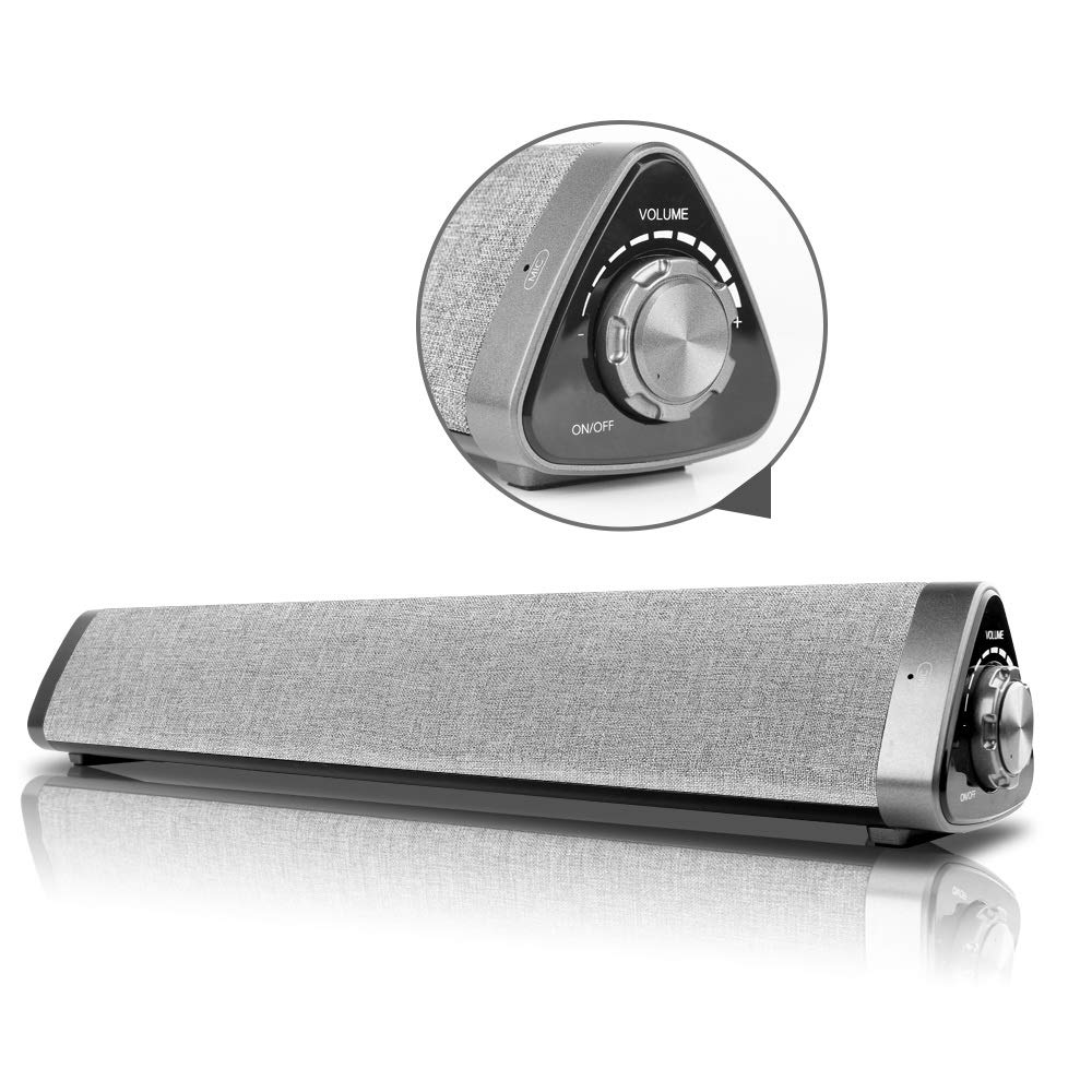 Bluetooth Sound Bar Wired and Wireless Home Theater TV Triangle Speaker Bar with Remote Control for TV/PC/Phones/Tablets