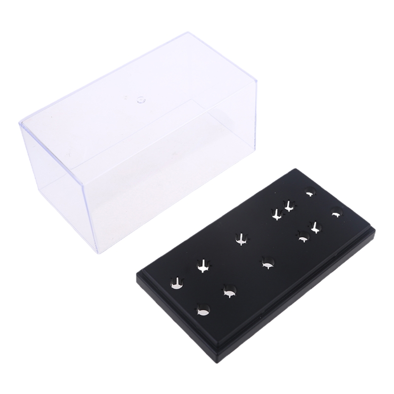 Skivspelare lp vinylskiva stylus nål album box display box för avancerad magnetisk patron för samlartillbehör