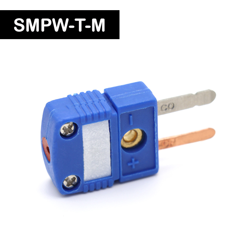 Enchufes y enchufes de termopar tipo K/T/J/E, montaje en Panel de Sensor, enchufe y conector de cable en miniatura, 1 Uds.: Gris oscuro