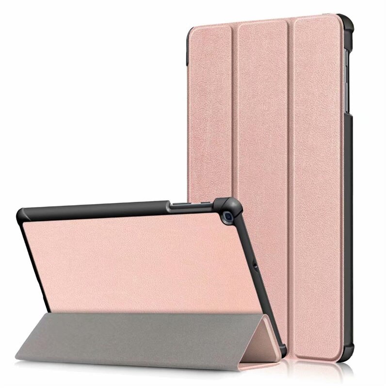 Case for Samsung Galaxy Tab A SM-T510 SM-T515 T510 T515 Tablet case cover stand for Tab 10,1 tablet: Rose gold