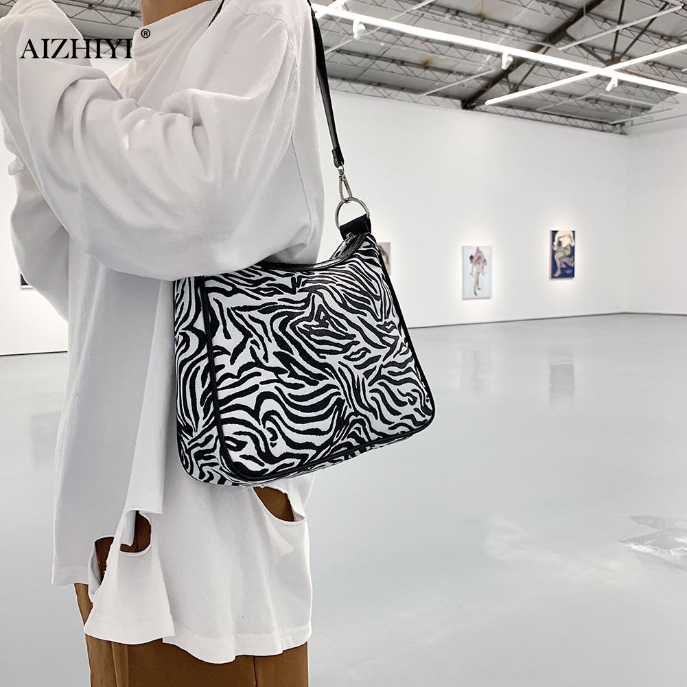 Zebra Ebene Gedruckt Handtasche Totes Frauen Oxford lässig Unterarm Schulter Taschen Tragbare Reise Straße Kupplungen