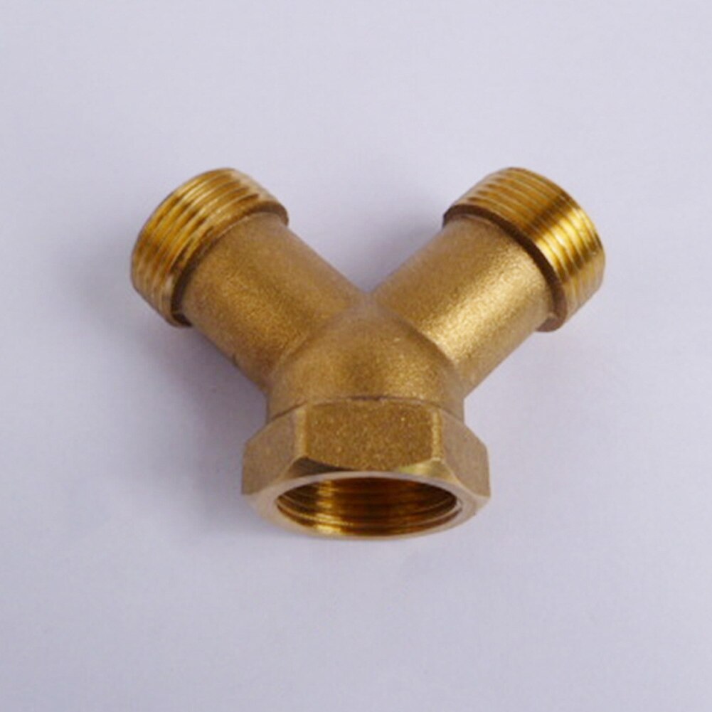 3/4" Washing Machine Hose Y Piece Splitter Connector Brass Union Swivel Joiner High Pressure