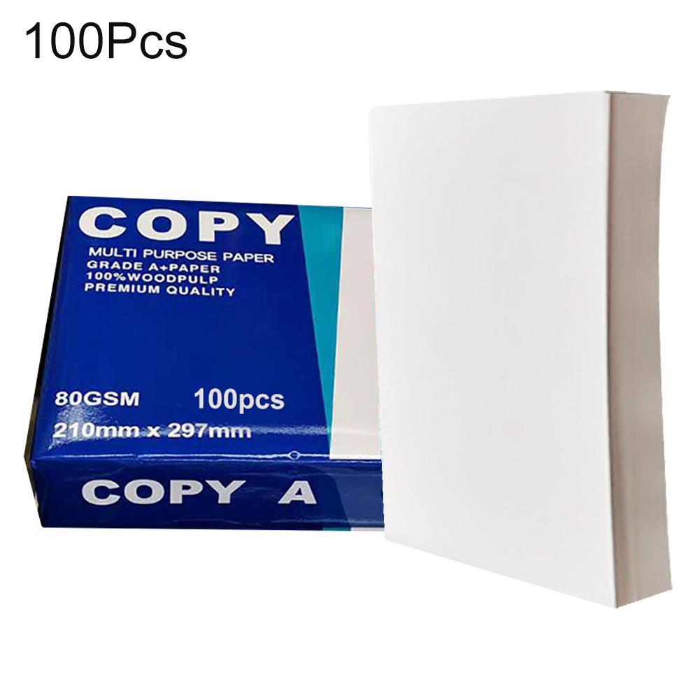 100Pcs A4 office Printing Paper Multifunction Crafts Arts Printer A4 Copy Paper Office School Supplies Office stationery