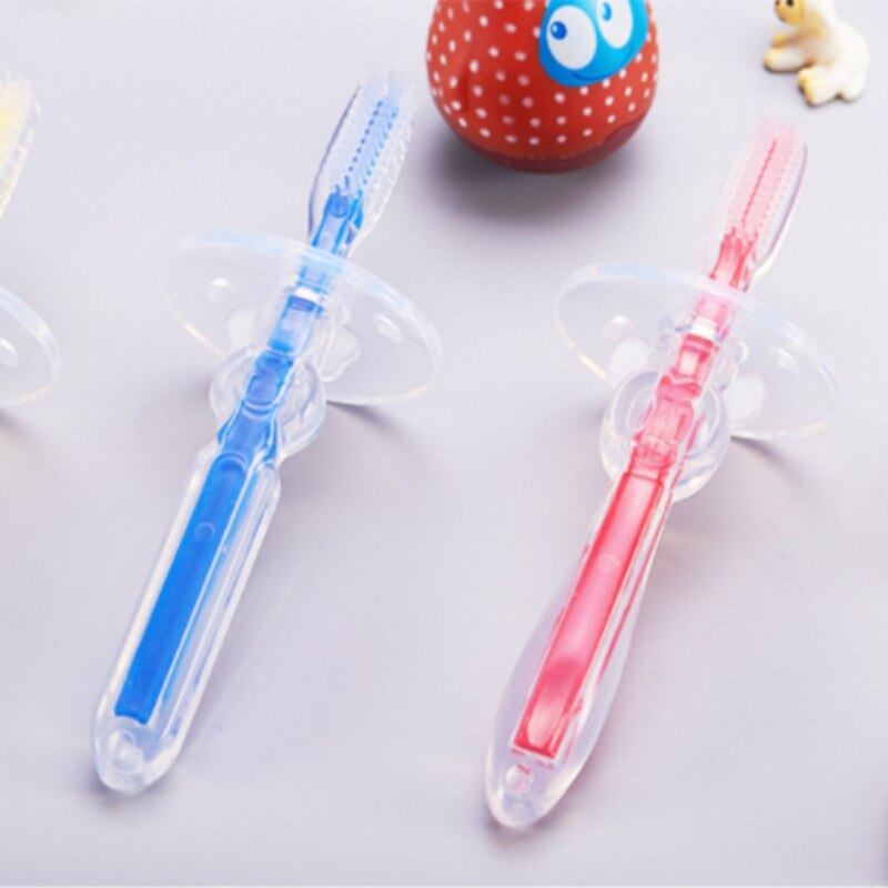 1PC Sicher freundlicher Zahnbürste Neue Weiche Silikon freundlicher Werkzeug Baby Baby Zahnbürste Ausbildung Pinsel Zahnbürste Zahn Zahn Pflege