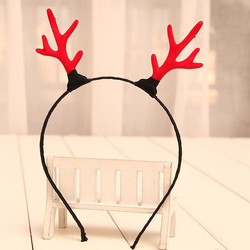 1 pc jul hjorthorn pannband xmas svampboll söta hårband tjejer kvinnor hårnålar håraccessoarer