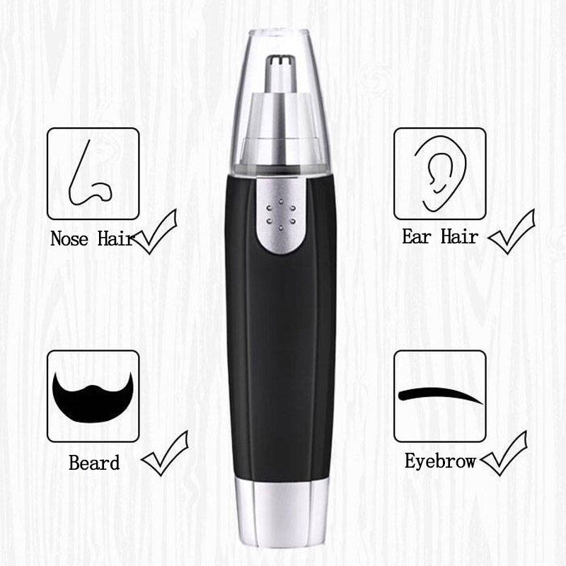 Tondeuse de nez d'oreille électrique pour les hommes Mini Portable épilation sourcil Trimer Rechargeable rasoir sûr durable Kit d'outils de soin du visage
