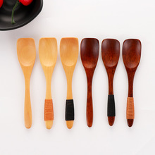 1 pc träsked spade liten glasspudding kaka scoop japansk stil kaffe gröt havregryn köksredskap tillbehör